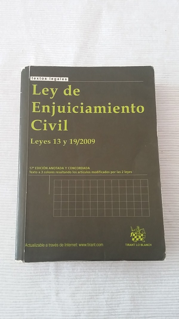 Ley de enjuiciamiento civil leyes 13 y 19/2009,