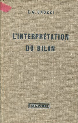 L'INTERPRETATION DU BILAN.