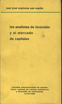 LOS ANALISTAS DE INVERSION Y EL MERCADO DE CAPITALES.