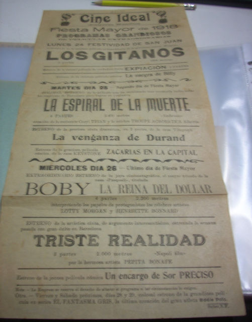 LOS GITANOS / LA ESPIRAL DE LA MUERTE / LA VENGANZA DE DURAND / ZACARIAS EN LA CAPITAL / BOBY LA REINA DEL DOLLAR/ TRISTE REALIDAD.