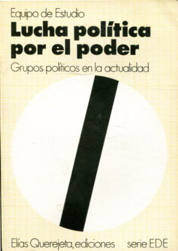 LUCHA POLÍTICA POR EL PODER. GRUPOS POLÍTICOS EN LA ACTUALIDAD.