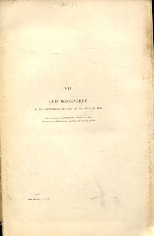 LUIS MONTEVERDE, 21 DE SEPTIEMBRE DE 1859-28 DE JUNIO DE 1925.