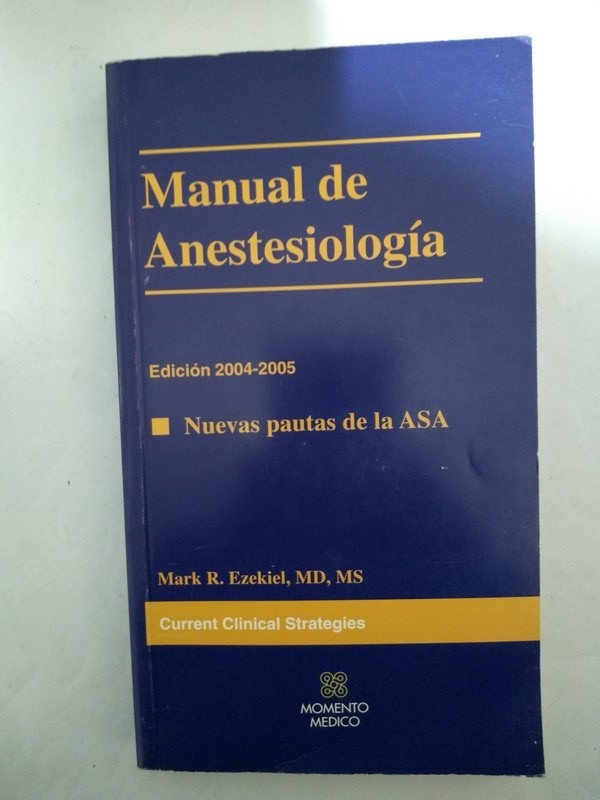 Manual de Anestesiologia