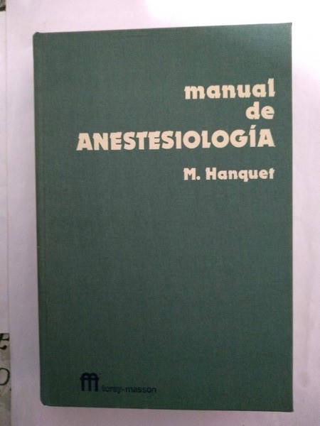 Manual de Anestesiologia