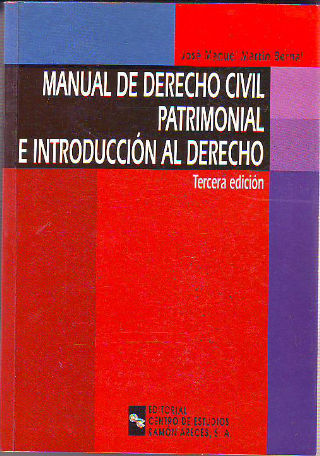 MANUAL DE DERECHO CIVIL PATRIMONIAL E INTRODUCCION AL DERECHO.