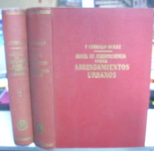 MANUAL DE JURISPRUDENCIA SOBRE ARRENDAMIENTOS RUSTICOS. (2 VOLUMENES).