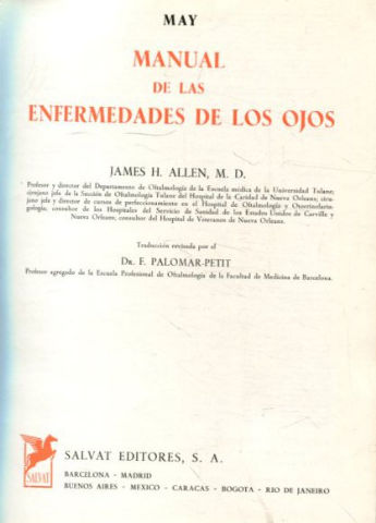 MANUAL DE LAS ENFERMEDADES DE LOS OJOS.