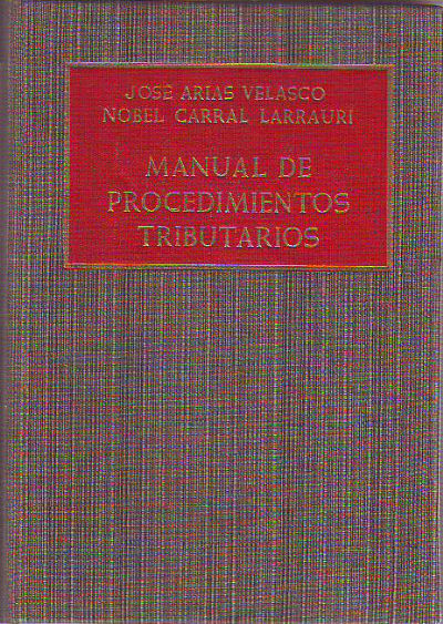 MANUAL DE PROCEDIMIENTOS TRIBUTARIOS.