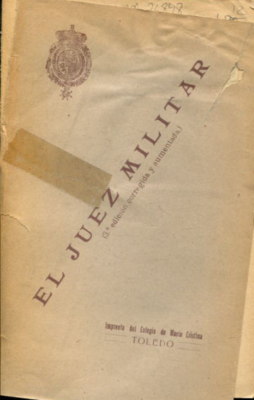 MANUAL DEL JUEZ MILITAR.