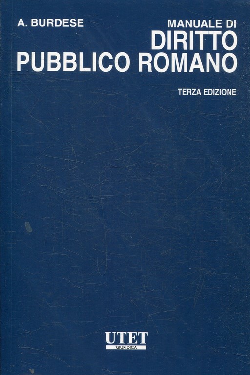 MANUALE DI DIRITTO PUBBLICO ROMANO.