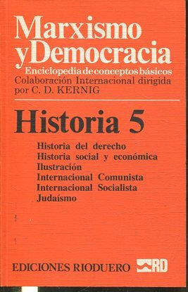 MARXISMO Y DEMOCRACIA.  ENCICLOPEDIA DE CONCEPTOS BASICOS.HISTORIA 5: HISTORIA DEL DERECHO-JUDAISMO.