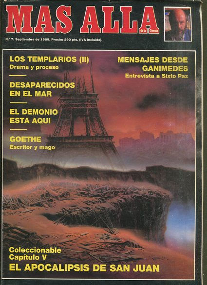 MAS ALLA DE LA CIENCIA. Nº 7, SEPTIEMBRE DE 1989. MENSAJES DESDE GANIMEDES. ENTREVISTA A SIXTO PAZ.