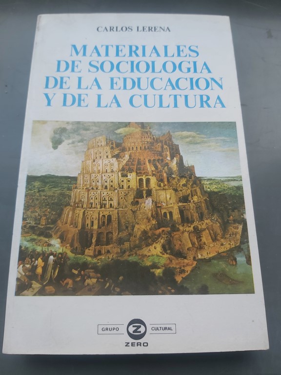 MATERIALES DE SOCIOLOGIA DE LA EDUCACION Y DE LA CULTURA.