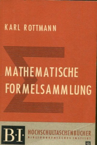 MATHEMATISCHE FORMELSAMMLUNG.