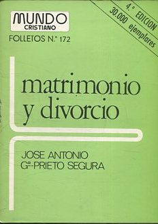 MATRIMONIO Y DIVORCIO Nº 172.