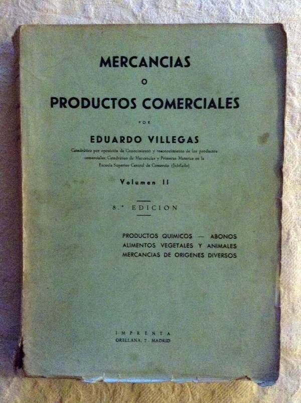 Mercancías o productos comerciales (II)