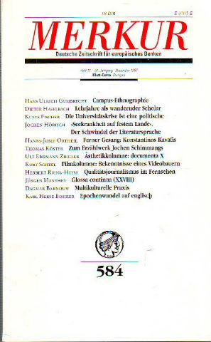 MERKUR. DEUTSCHE ZEITSCHRIFT FUR EUROPAISCHES DENKEN. Nº 584.