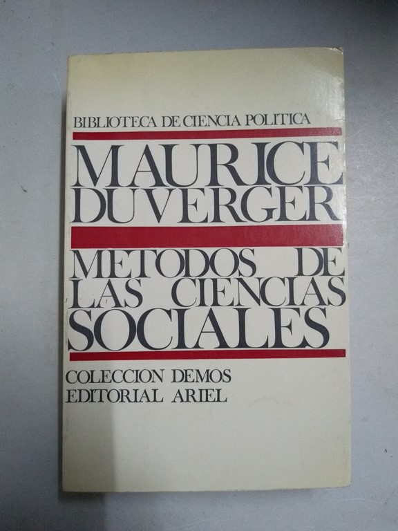 Métodos De Las Ciencias Sociales Maurice Du Verger 8434417553 Libros De Segunda Mano Baratos 7126