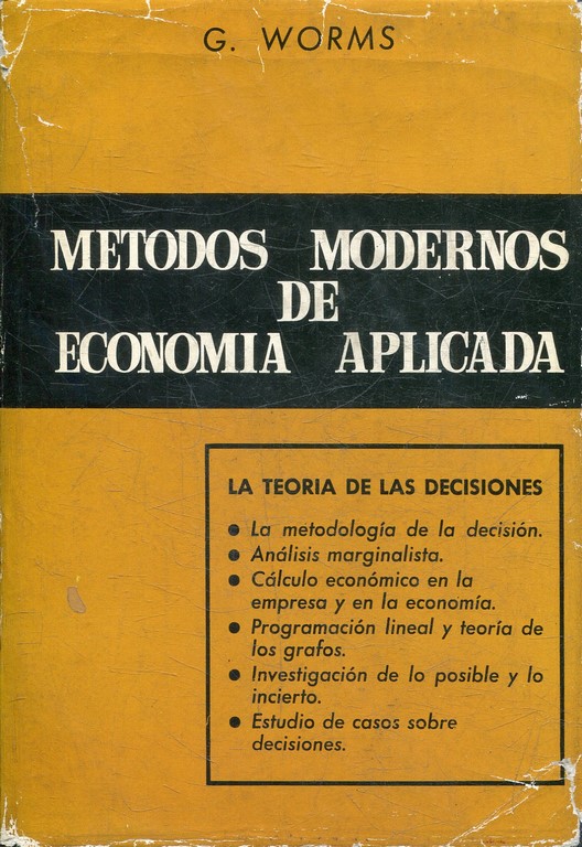 METODOS MODERNOS DE ECONOMIA APLICADA.