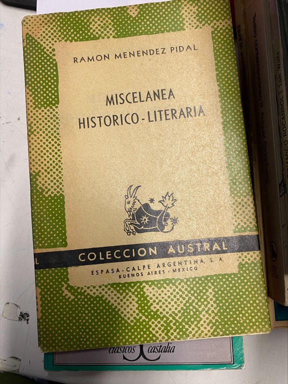 MISCELANEA HISTORICO-LITERARIA.