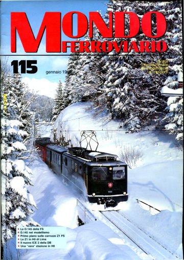 MONDO FERROVIARIO. RIVISTA INTERNAZIONALE DI MODELISMO E TRASPORTI. Nº 115, GENNAIO 1996.