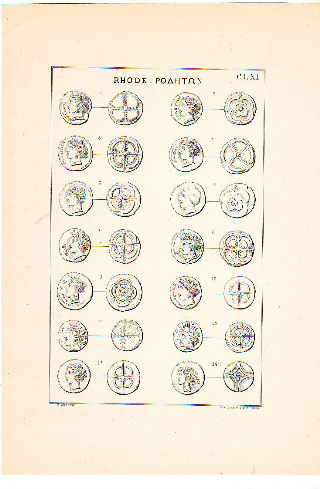 MONEDAS DE LA ESPAÑA ULTERIOR. LAMINA CLXI: RHODE.