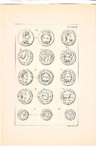 MONEDAS DE LA ESPAÑA ULTERIOR. LAMINA CLXXXI: TURIASO.