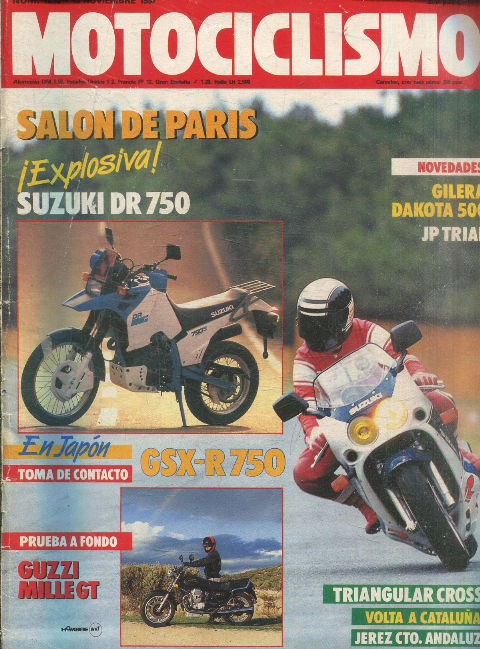 MOTOCICLISMO Nº 1030. 19 NOVIEMBRE 1987. SALON DE PARIS.