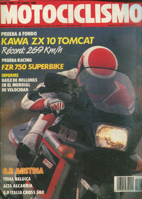 MOTOCICLISMO Nº 1060. 16 JUNIO 1988. G.P AUSTRIA.