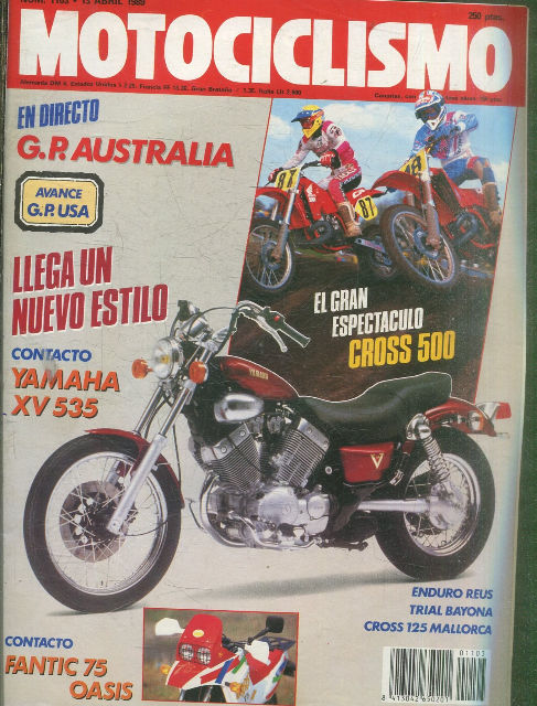 MOTOCICLISMO Nº 1103. 13 ABRIL 1989. G.P AUSTRALIA.