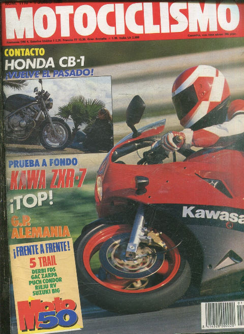 MOTOCICLISMO Nº 1110. 1 JUNIO 1989. CONTACTO HONDA CB-1.