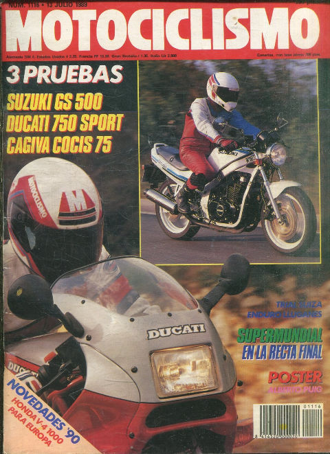 MOTOCICLISMO Nº 1116. 13 JULIO 1989. HONDA V-4 1000 PARA EUROPA.