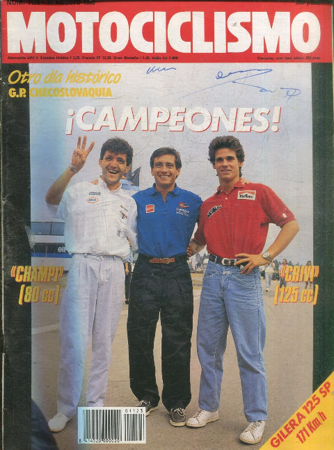 MOTOCICLISMO Nº 1123. 31 AGOSTO 1989. OTRO DIA HISTORICO. G.P. CHECOSLOVAQUIA.