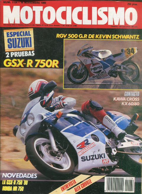 MOTOCICLISMO Nº 1134. 16 NOVIEMBRE 1989. ESPECIAL SUZUKI.