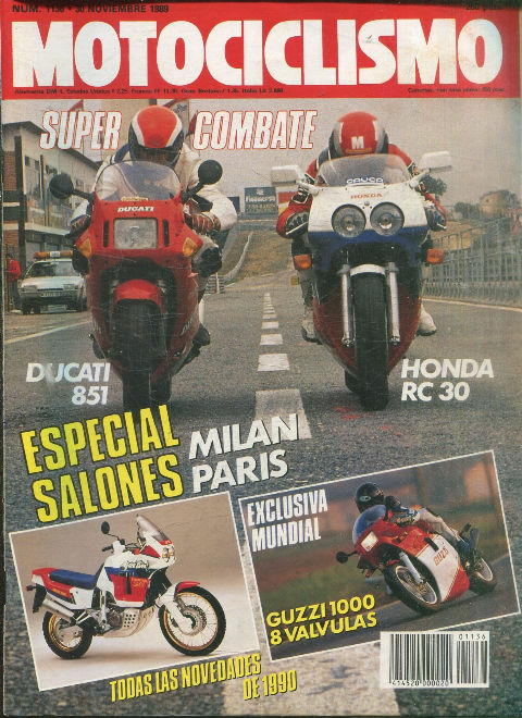 MOTOCICLISMO Nº 1136. 30 NOVIEMBRE 1989. ESPECIAL SALONES.