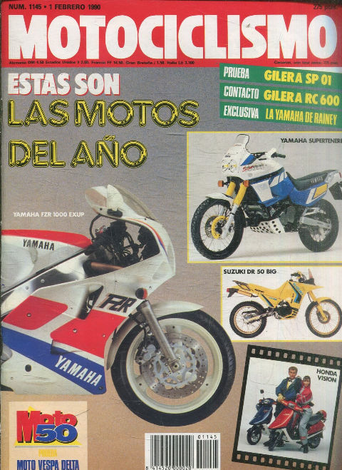 MOTOCICLISMO Nº 1145. 1 FEBRERO. ESTAS SON LAS MOTOS DEL AÑO.