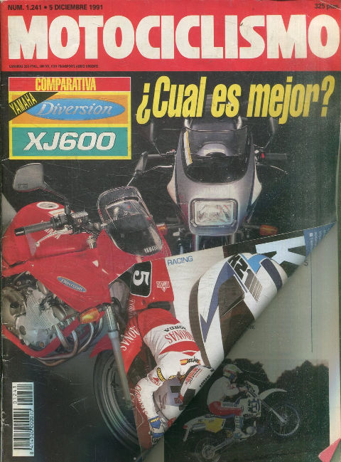 MOTOCICLISMO Nº 1241. 5 DICIEMBRE 1991. 5 DICIEMBRE 1991. COMPARATIVA.