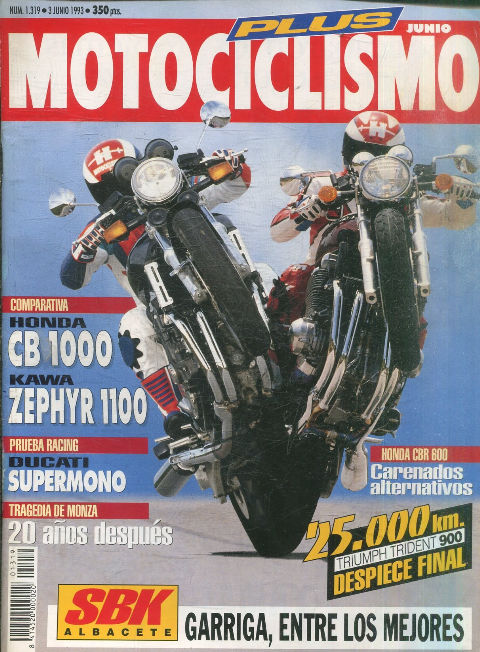 MOTOCICLISMO Nº 1319. 3 JUNIO 1993. SBK ALBACETE.