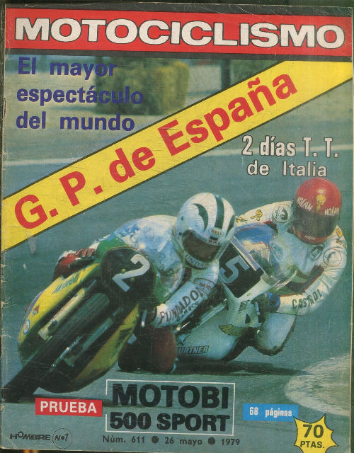 MOTOCICLISMO Nº 611. 26 MAYO 1979. MOTOBI 500 SPORT.