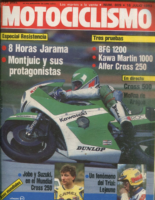 MOTOCICLISMO Nº 809. 16 JULIO 1983. ASES MUNDIALES.