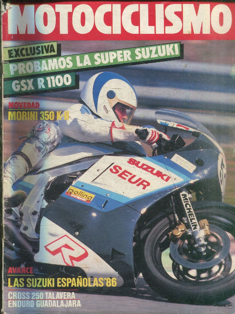 MOTOCICLISMO Nº 946. 27 MARZO 1986. PROBAMOS LA SUPER SUZUKI.