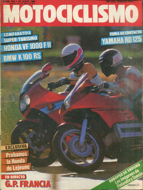 MOTOCICLISMO Nº 963. 24 JULIO 1986. PROBAMOS LA HONDA DE LEJEUNE.