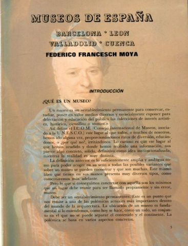 MUSEOS DE ESPAÑA: BARCELONA, LEON, VALLADOLID, CUENCA.