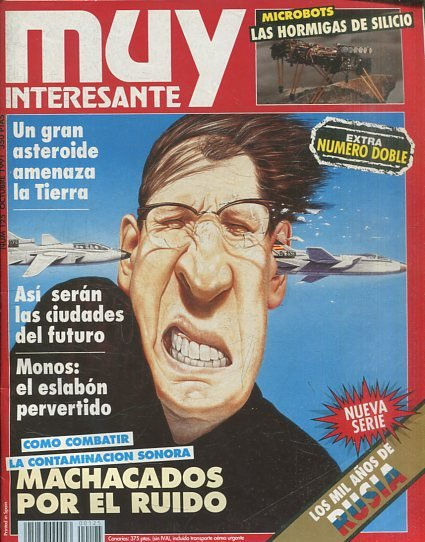 MUY INTERESANTE NUM 125 OCTUBRE 1991. COMO COMBATIR LA CONTAMINACION SONORA. MACHACADOS POR EL RUIDO.