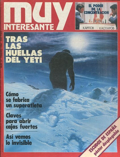 MUY INTERESANTE NUM 57 FEBRERO 1986. TRAS LAS HUELLAS DEL YETI.