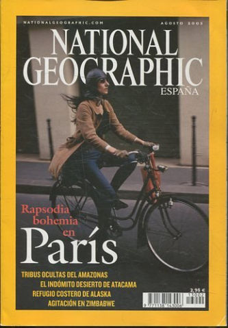 NATIONAL GEOGRAPHIC ESPAÑA. AGOSTO 2003. RAPSODIA BOHEMIA EN PARIS.