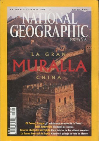 NATIONAL GEOGRAPHIC ESPAÑA. ENERO 2003. LA GRAN MURALLA CHINA.