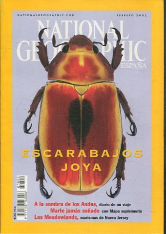 NATIONAL GEOGRAPHIC ESPAÑA. FEBRERO 2001. ESCARABAJOS JOYA.