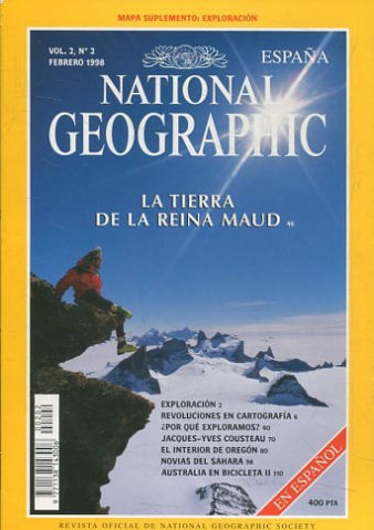 NATIONAL GEOGRAPHIC ESPAÑA. VOL. 2, Nº 2. FEBRERO 1998. LA TIERRA DE LA REINA MAUD.