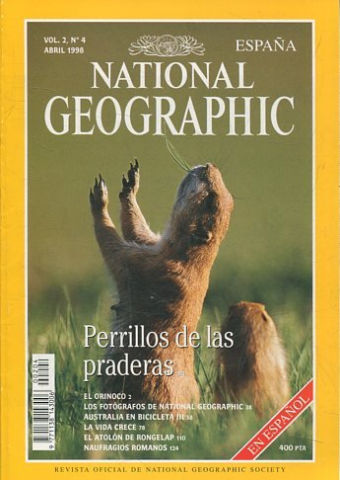 NATIONAL GEOGRAPHIC ESPAÑA. VOL. 2, Nº 4. ABRIL 1998. PERRILLOS DE LAS PRADERAS.